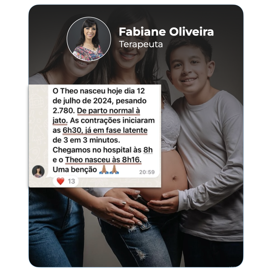 Depoimento de aluna Treina Mamãe